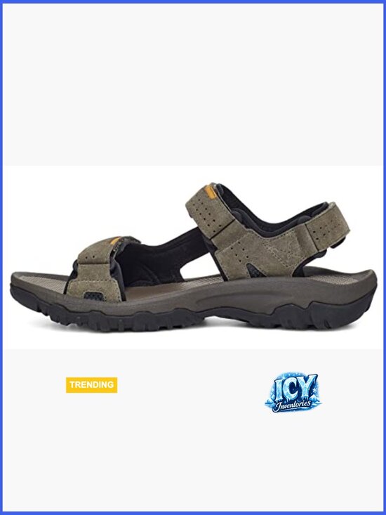Suede Hook-and-Loop Sport Sandal with Arch Support, Light Hikes main image 3